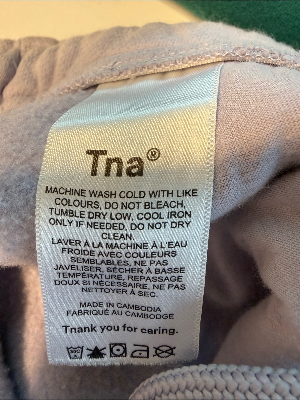 Aritzia TNA Cozy Fleece Mega 5” Sweatshort Lavender Size M - Picture 8 of 9